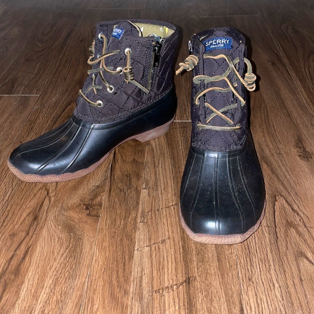 Sperry Duck Boots 6.5 - Black